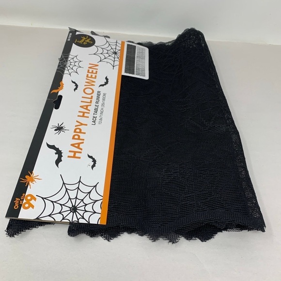 🕷️ web Halloween Black Spider Web Lace Table Runner new 🕷️ - Picture 10 of 12